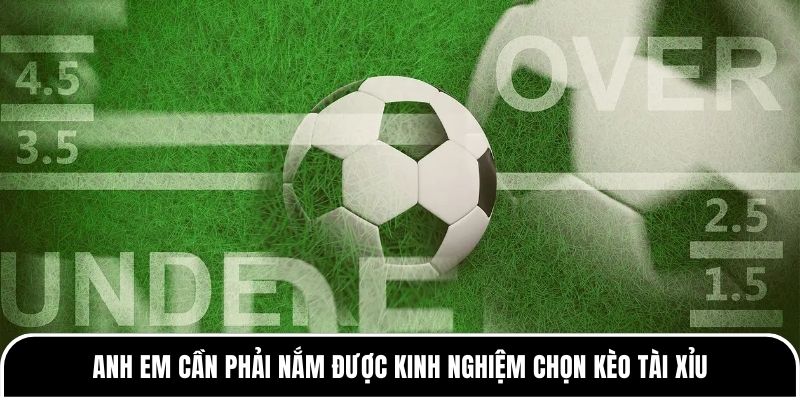 Kèo tài xỉu bóng đá: Khi nào nên đánh tài khi nào nên chọn xỉu? 4 Anh em cần phải nắm được kinh nghiệm chọn kèo tài xỉu