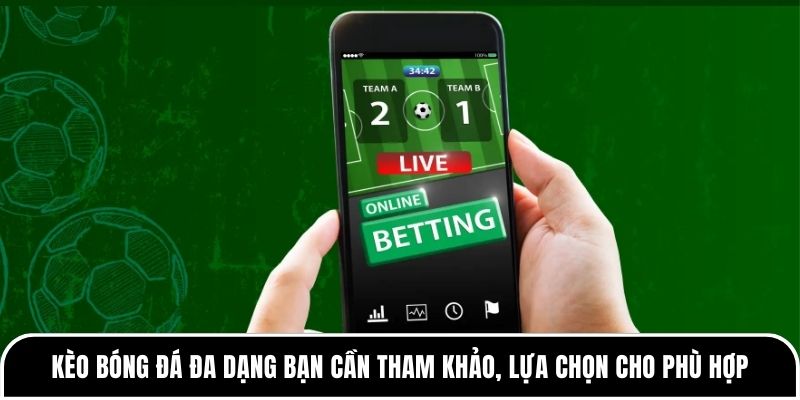 Các loại kèo bóng đá rất đa dạng bạn cần tham khảo và lựa chọn cho phù hợp