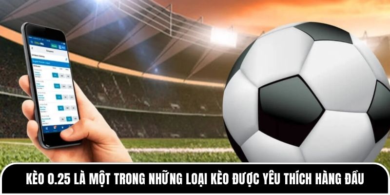Kèo 0.25 là một trong những loại kèo được yêu thích hàng đầu