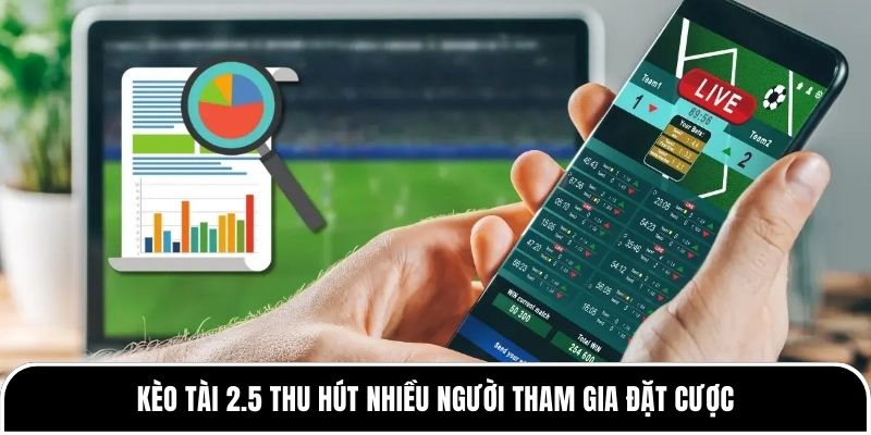 Kèo Tài 2.5 thu hút nhiều người tham gia đặt cược