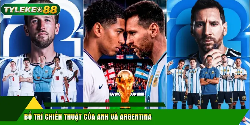 Bố trí chiến thuật của Anh và Argentina