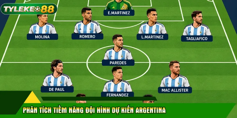 Phân tích tiềm năng đội hình dự kiến Argentina